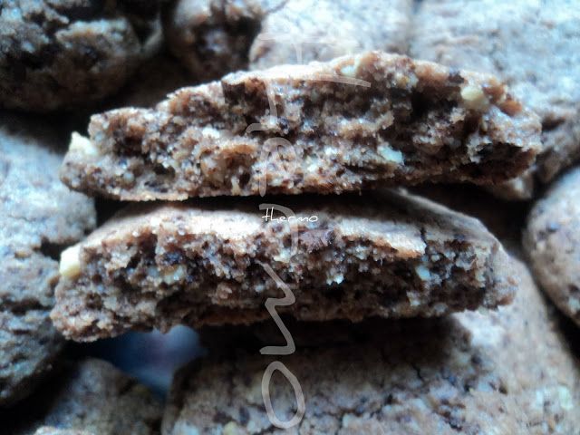 Galletas cookies de chocolate y nueces con espelta receta casera