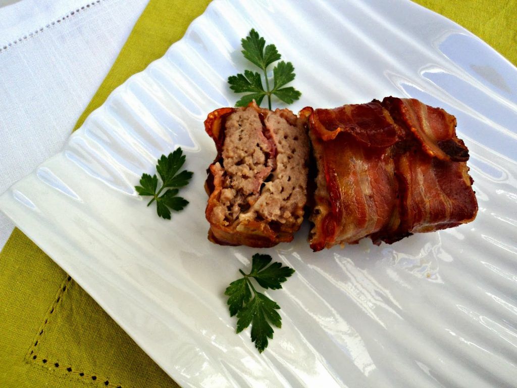 receta casera rollo carne mini bacon