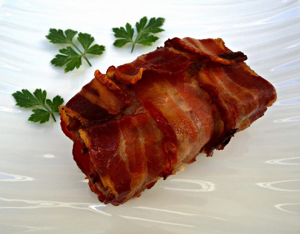 receta casera rollo carne mini bacon