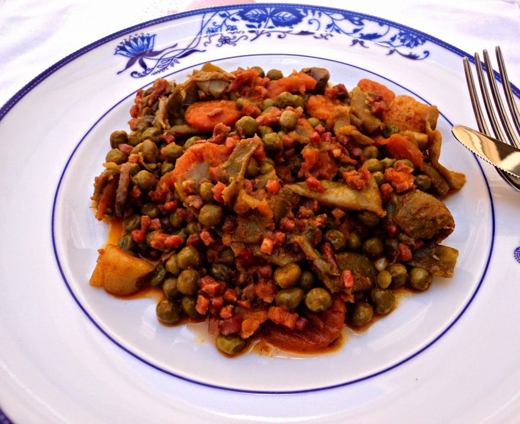 receta casera de menestra verduras al pimentón
