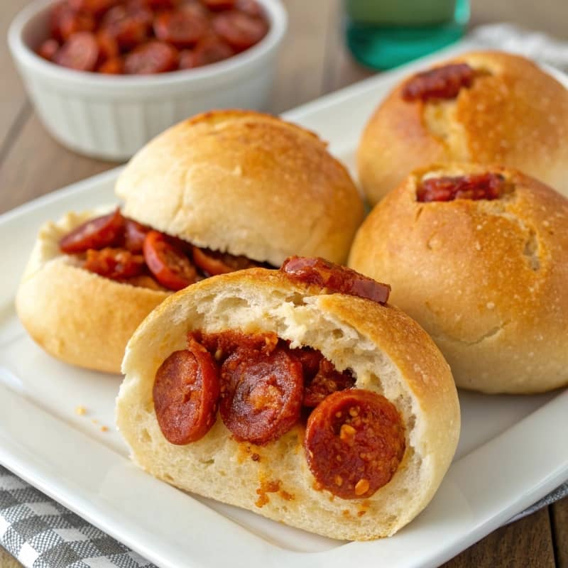Bollos preñaos de chorizo