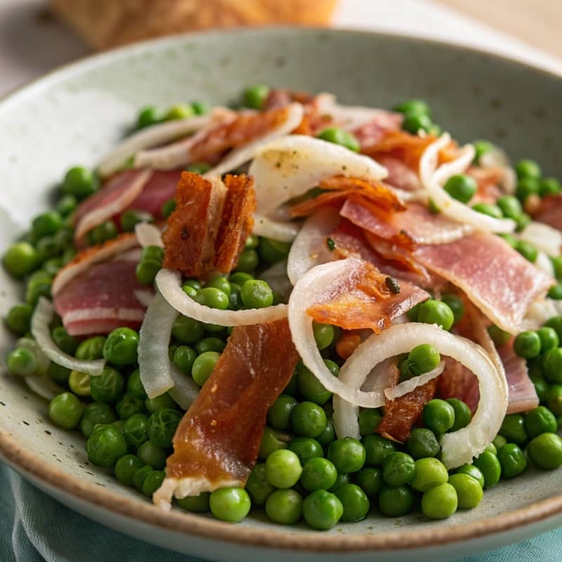 Guisantes con jamón