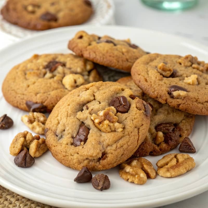 Galletas cookies de chocolate y nueces