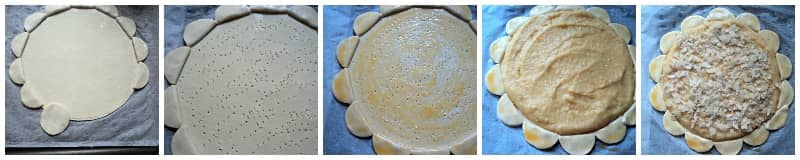 Tarta margarita de hojaldre a la naranja PREPARACIÓN