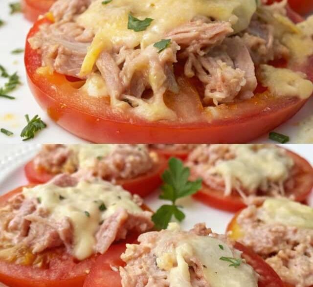 Tomates pizza con atún fb