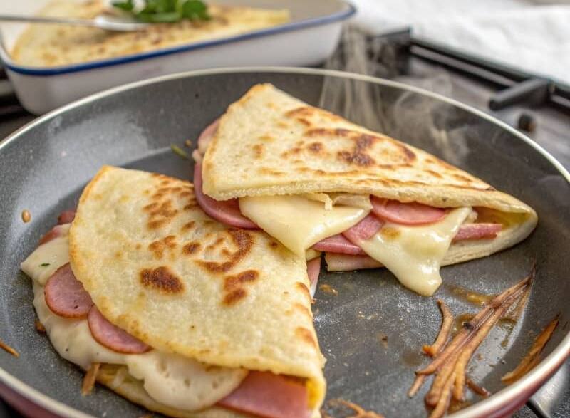 Sincronizadas o tortitas de jamón dulce y queso