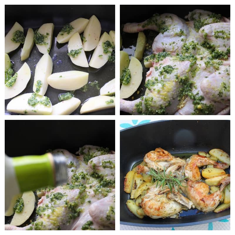 Pollo al horno en cazuela el más fácil y rico PREPARACIÓN