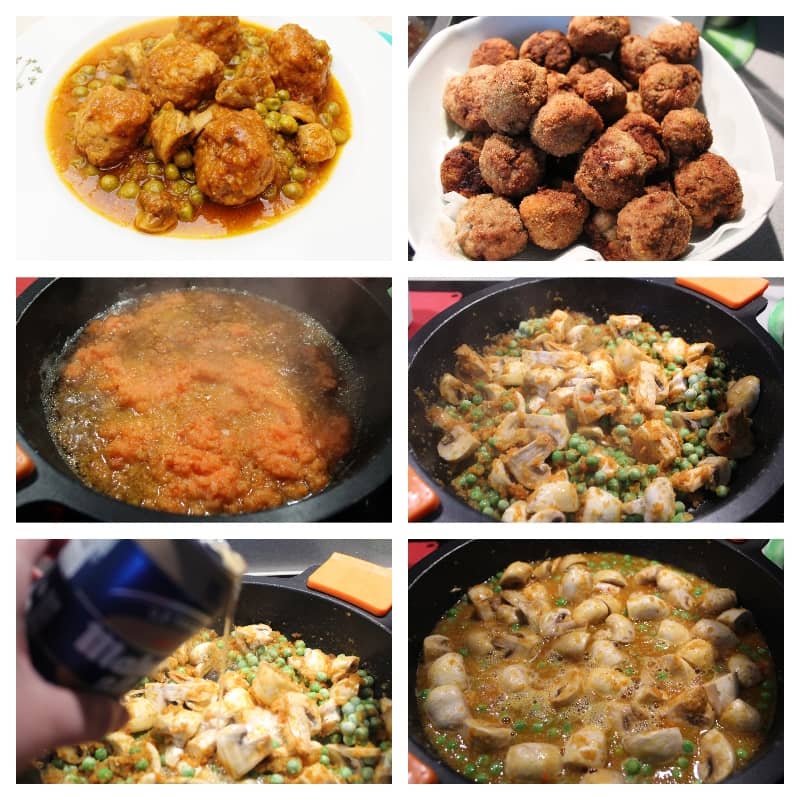 Albóndigas en salsa PREPARACIÓN