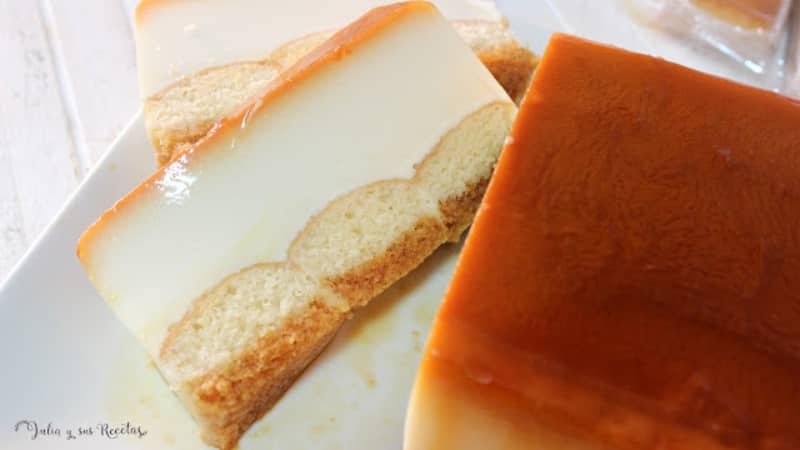 Pastel de sobados y cuajada sin horno