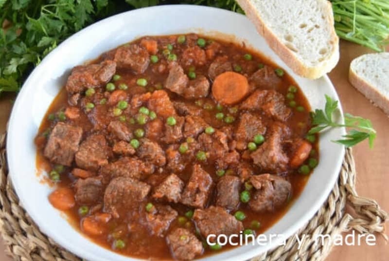 Ternera con tomate muy fácil