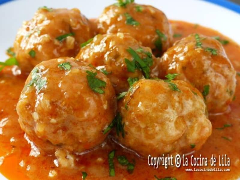 Albóndigas de pollo receta fácil