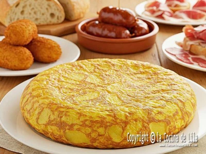Tortilla de patatas receta española