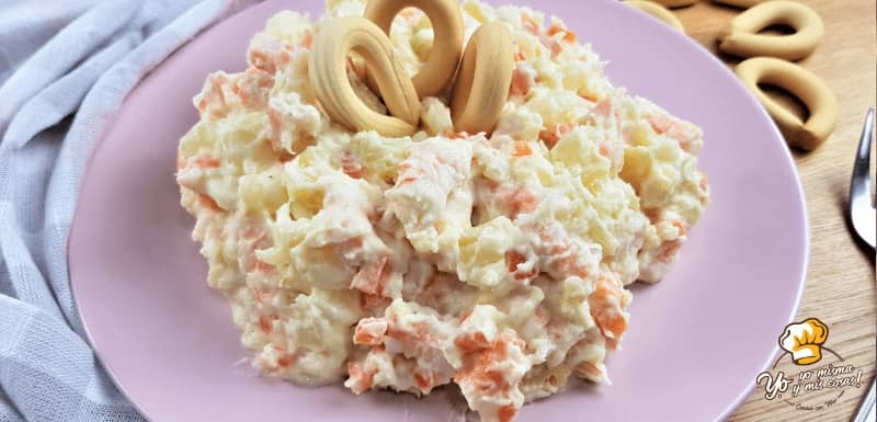 Receta de ensaladilla de gambas fácil y rica