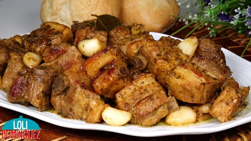 Receta rápida de costillas al ajillo
