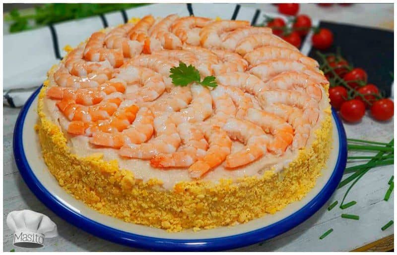 Pastel de langostinos receta fácil