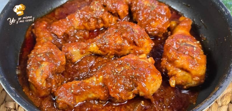 Pollo a la miel con tomate
