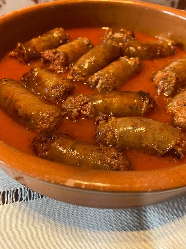 Chorizo al vino